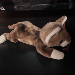 Ty Brown and White Stuffed Cat